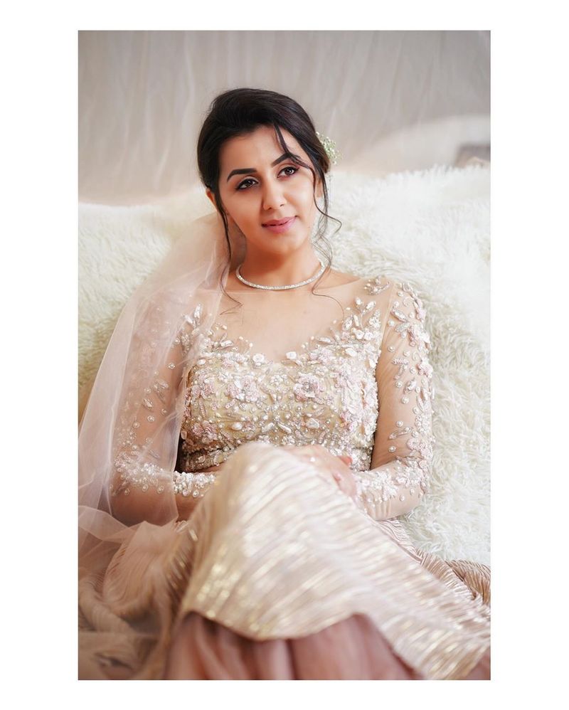 Nikki galrani hot photoshoot in variety dress