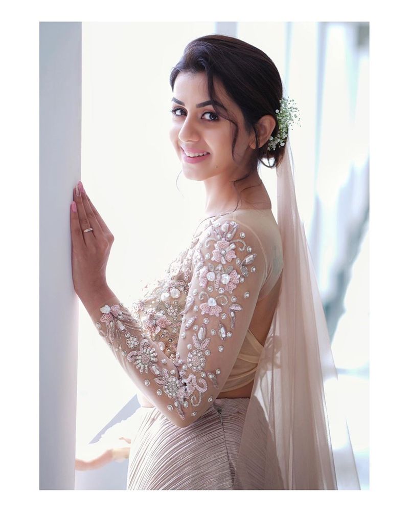 Nikki galrani hot photoshoot in variety dress