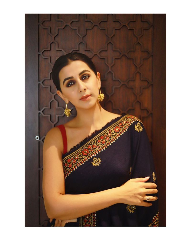 Nikki galrani hot photoshoot in variety dress