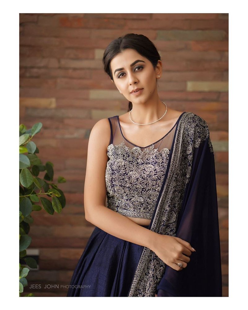 Nikki galrani hot photoshoot in variety dress
