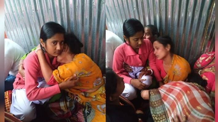 Girl gave Madhyamik exam after hearing death news of her father Girl gave Madhyamik exam after hearing death news of her father