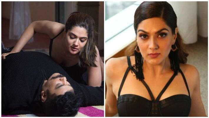 Iruttu Movie heroine Sakshi Chaudhary Over Glamour Photo Shoot Iruttu Movie heroine Sakshi Chaudhary Over Glamour Photo Shoot