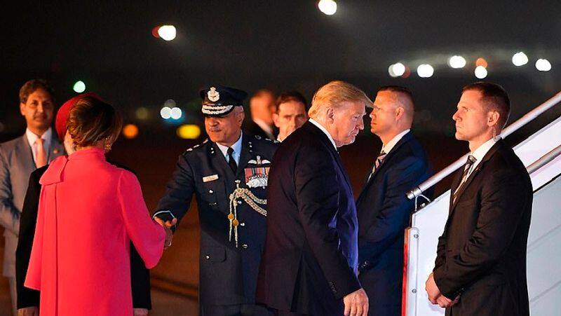 american president trump twit about India tour after reach america