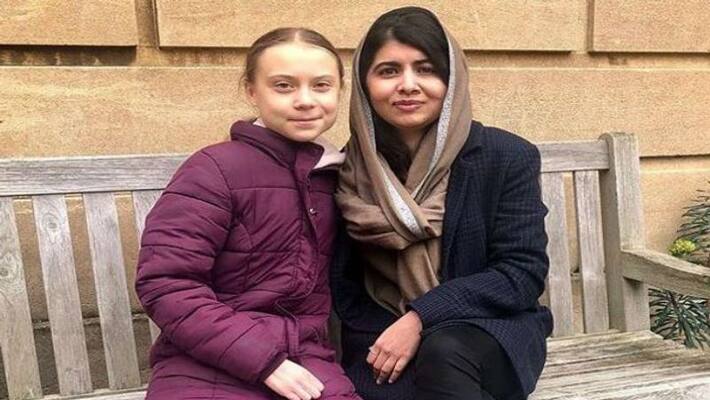 Malala skip school for meets climate activisit Greta Thunberg Malala skip school for meets climate activisit Greta Thunberg