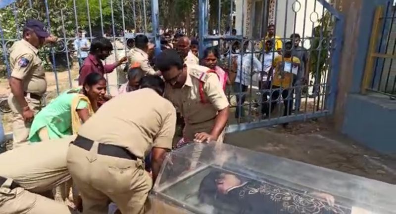 Girl commits suicide... constable kicks her father in Sangareddy