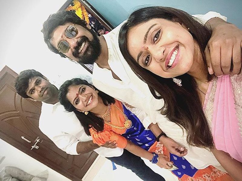 Bigg Boss 3 contestants at Shiva Jyothi new house warming ceremony