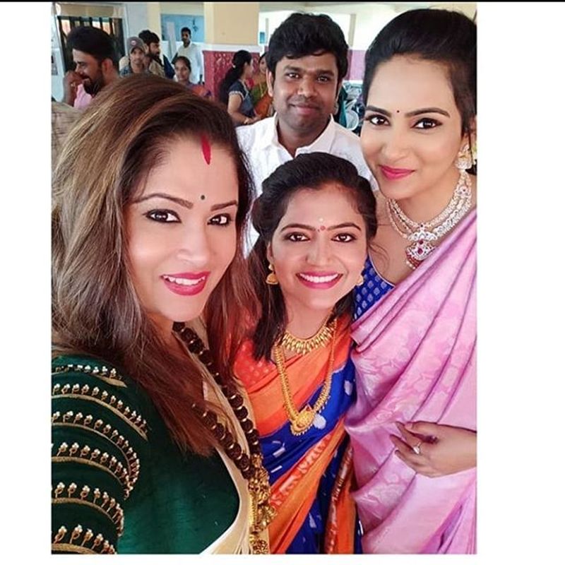 Bigg Boss 3 contestants at Shiva Jyothi new house warming ceremony