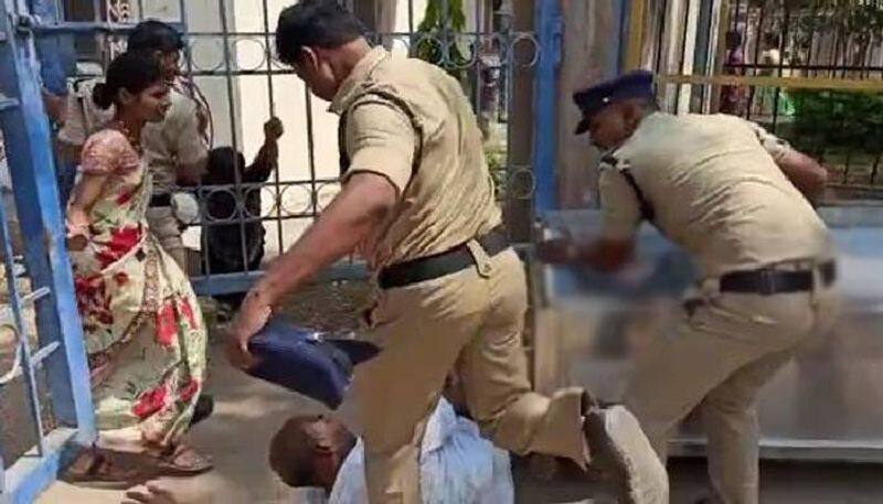 Cop suspends For Kicking Grieving Father Of Dead Teen in Telangana
