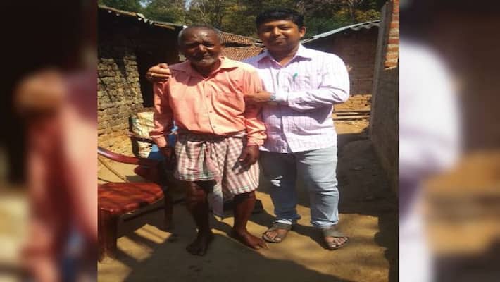 The man is called forest man of Balarampur The man is called forest man of Balarampur