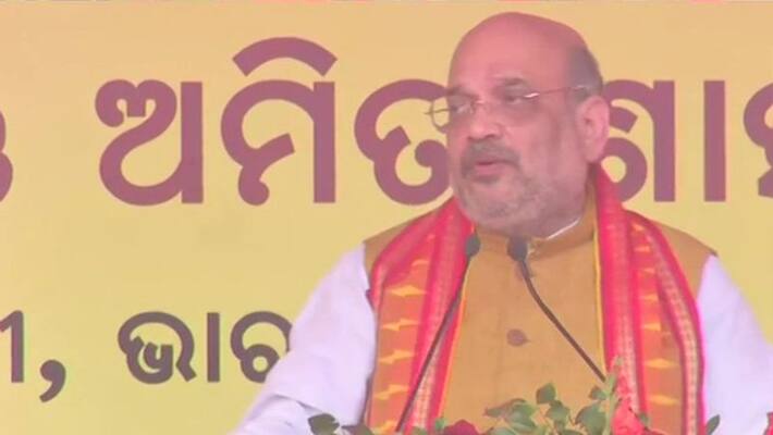 Amit Shah addresses rally in Odisha capital Bhubaneswar kpn Amit Shah addresses rally in Odisha capital Bhubaneswar kpn