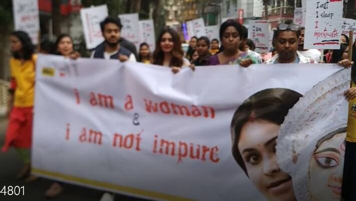 Menstruation awareness rally in Kolkata Menstruation awareness rally in Kolkata