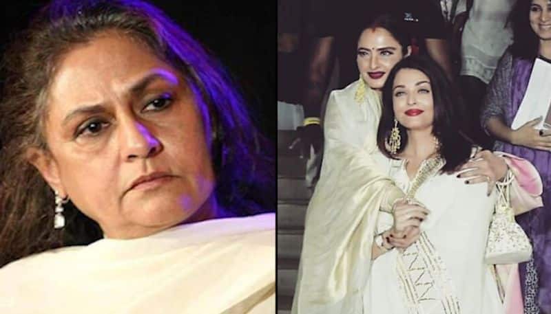 As reported in the Deccan Chronicle, "All this affection towards the Bachchan family is very uncomfortable for them. Abhishek and Aishwarya are too polite not to reciprocate. But, Jayaji, who is not known to hide her feelings, makes her discomfort at Rekhaji's PDA quite obvious."