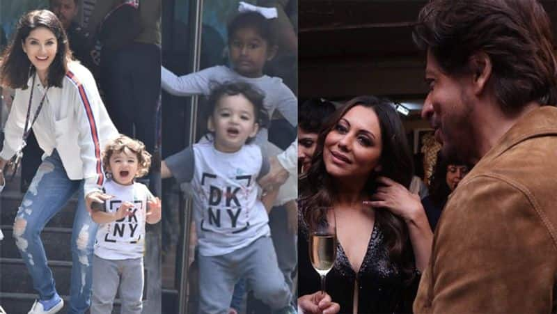 सन क ब ट न क छ ऐस द ख क लग ह सन भ ई क द ख एक ट र स क ब ट क द खन ल यक थ च हर Sunny Leone Spotted With Kids Shahrukh Khan Could Not Off