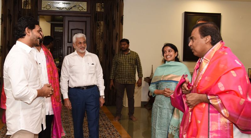 AP CM YS Jagan Meeting with Reliance industries Chief Mukesh Ambani