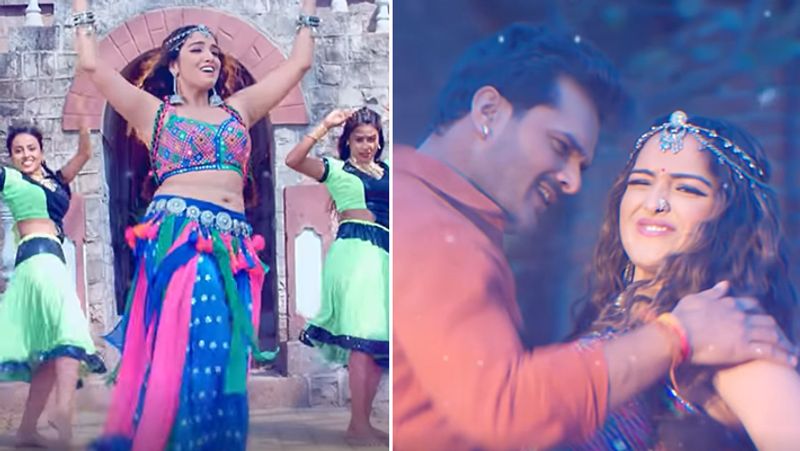 Khesari lal yadav And Amrapali dubey new song Laga Ke Vaseline going Viral From Mehandi Laga Ke Rakhna 3 KPY