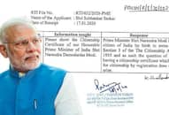 RTI response on PM Modis citizenship emphasises hes an Indian citizen by birth