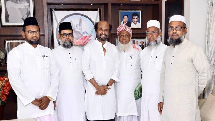 Rajini meet with islamic functionaries Rajini meet with islamic functionaries
