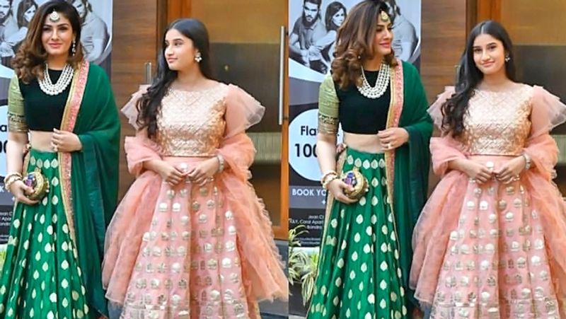 Raveena tandon on Niece Wedding With Daughter Rasha KPG