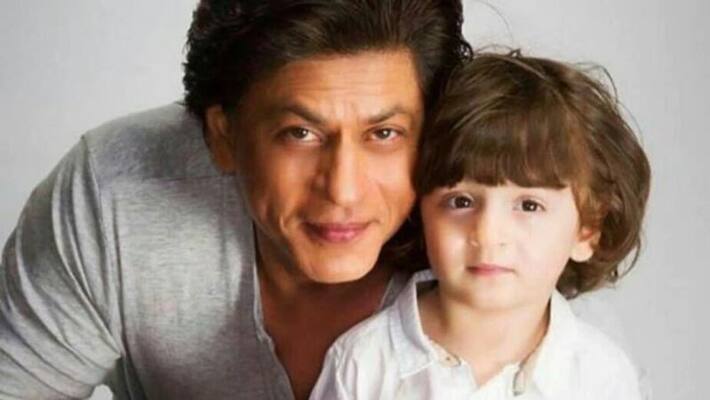 Shah Rukh Khan flaunts son AbRam's art piece on social media Shah Rukh Khan flaunts son AbRam's art piece on social media