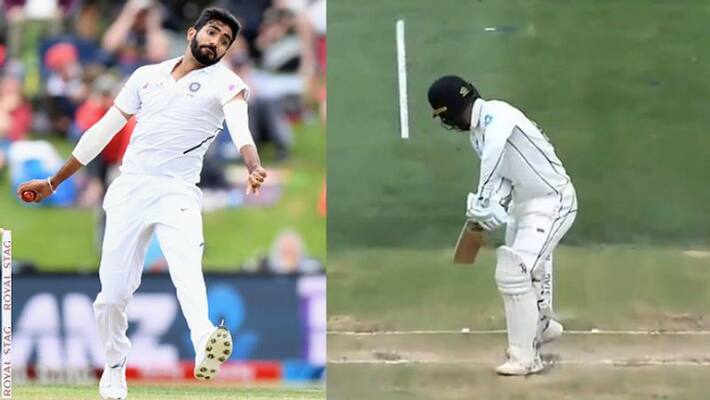 bumrah sent tom blundell off stump for a ride in second test bumrah sent tom blundell off stump for a ride in second test