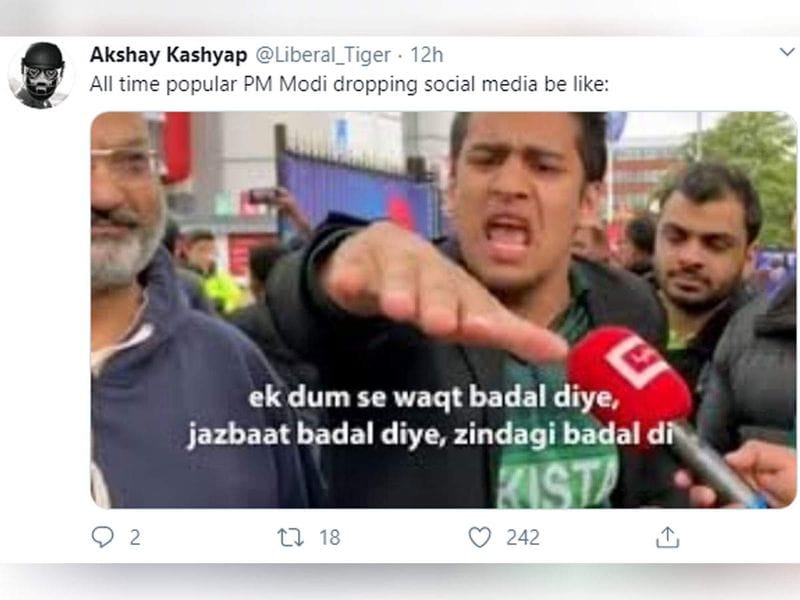 netizens reaction on pm narendra modi quitting social media memes viral kpt