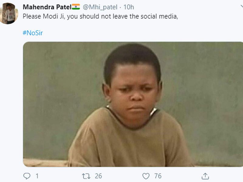 netizens reaction on pm narendra modi quitting social media memes viral kpt