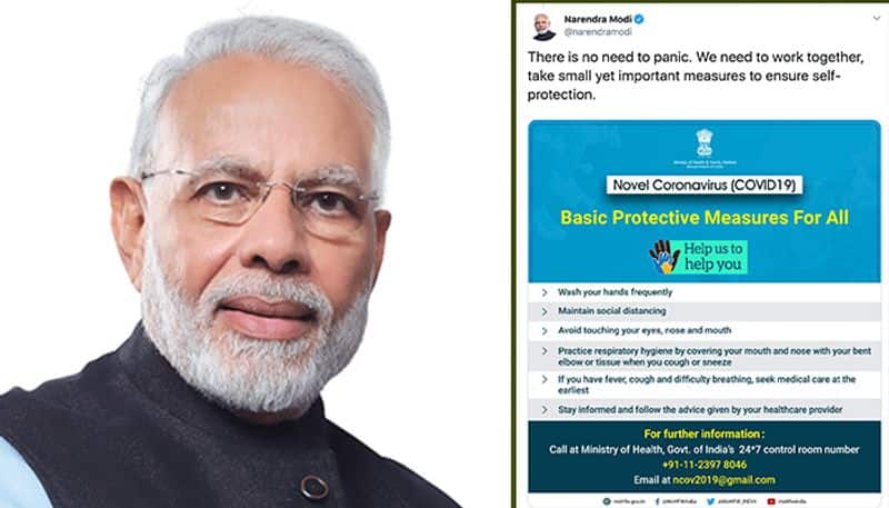 Coronavirus outbreak: PM Modi urges countrymen not to panic, spells out  protective measures