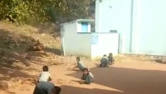 complaint against Government school headmaster who forced the students to clean the toilet complaint against Government school headmaster who forced the students to clean the toilet