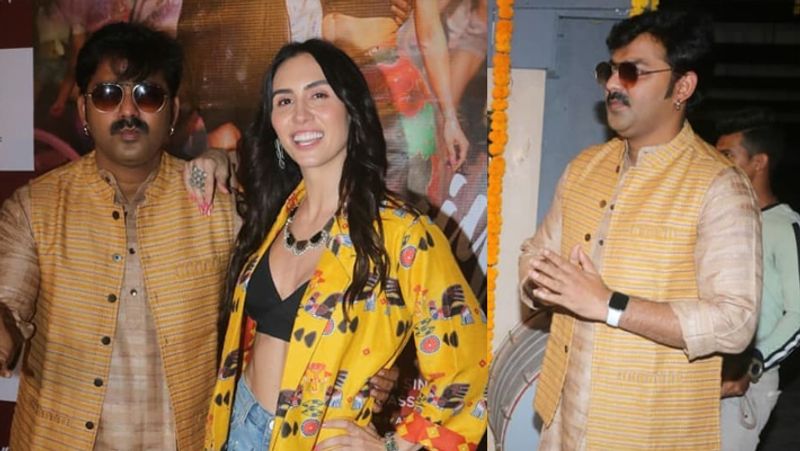 Pawan Singh bhojpuri actor promoting new song Kamariya Hila Rahi Hain KPJ