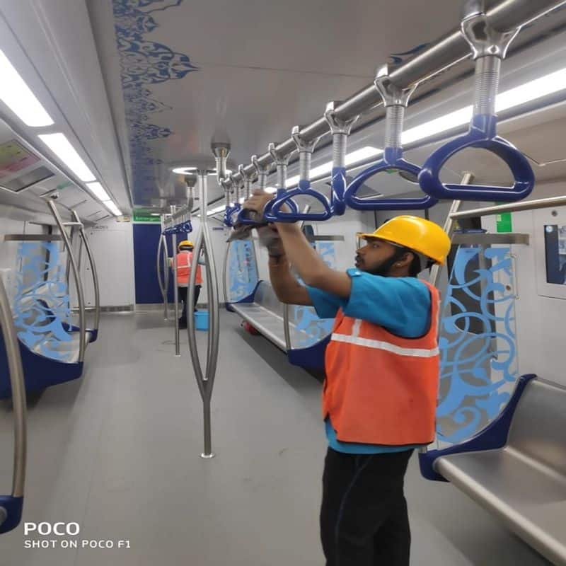 hyderabad metro takes up special cleaning drive in the wake of corona virus
