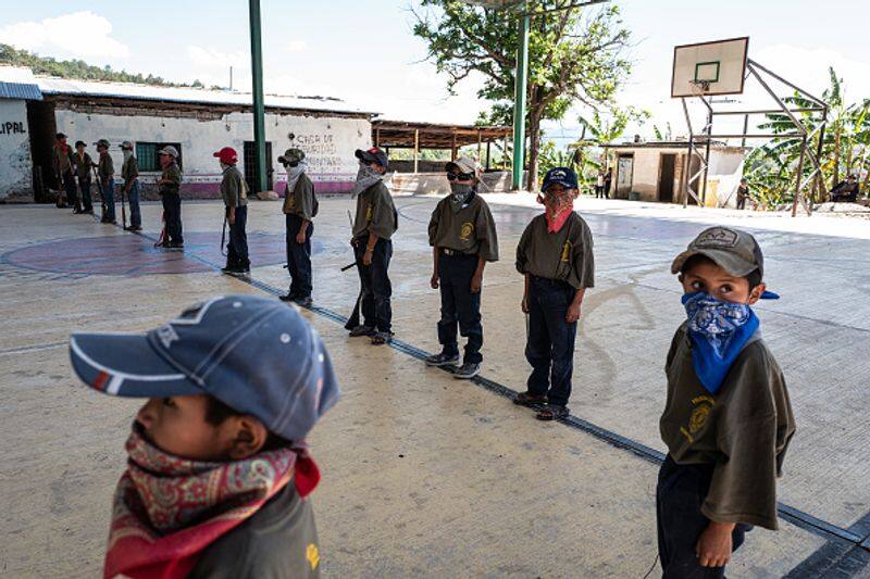 children from this mexico village being armed to fought drug cartels
