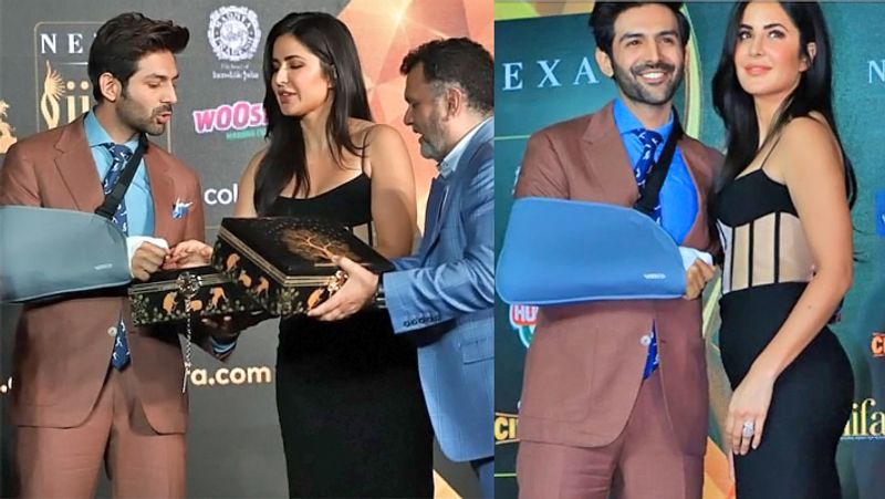 आईफा की प्रेस कॉन्फ्रेंस में कार्तिक आर्यन ने अपनी फिल्म 'लव आज कल' के गाने पर डांस भी किया।