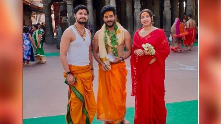Raj Chakraborty shared a snap from temple Raj Chakraborty shared a snap from temple