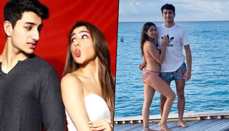 Bollywood actress Sara Ali Khan got heavily trolled for wearing a bikini on the beach along with her brother Ibrahim Ali Khan. Sara shared two unseen pictures on her social media pages to wish her brother Ibrahim. In the photos, Sara is seen wearing a bikini and hugging her brother.