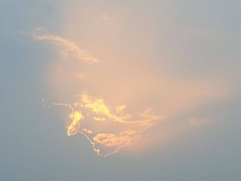 noticed amazing india map in the sky