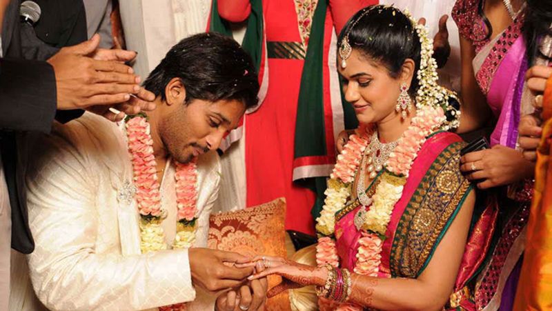 Allu Arjun wishes wife Sneha on 9th marriage anniversary share photo KPJ