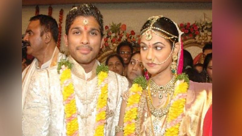 Allu Arjun wishes wife Sneha on 9th marriage anniversary share photo KPJ