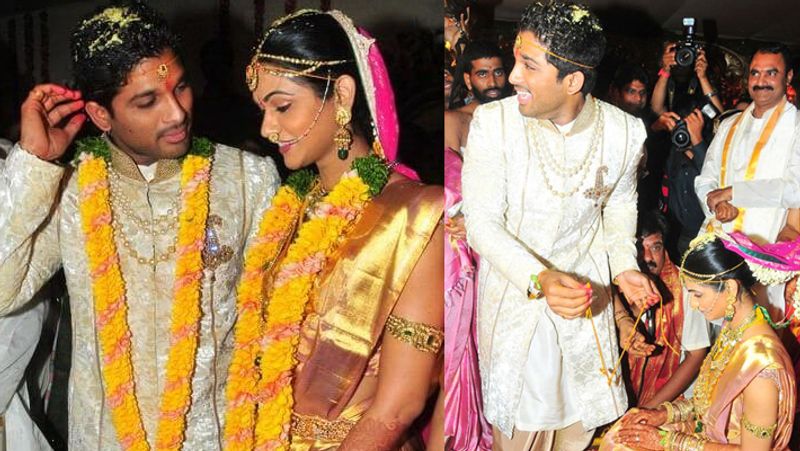 Allu Arjun wishes wife Sneha on 9th marriage anniversary share photo KPJ