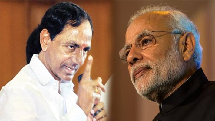 TRS tweet controvery on pm narendramodi visit to ramagundam TRS tweet controvery on pm narendramodi visit to ramagundam