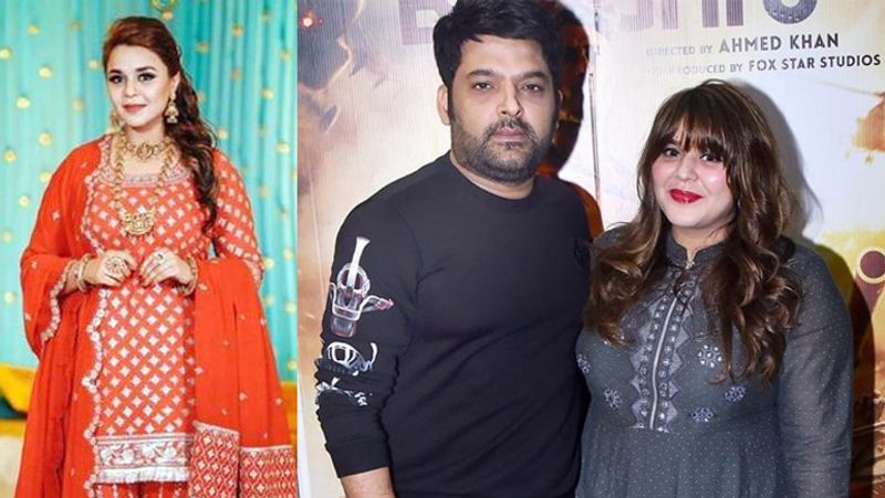 kapil sharma with wife cant recognize ginni chatrath KPJ