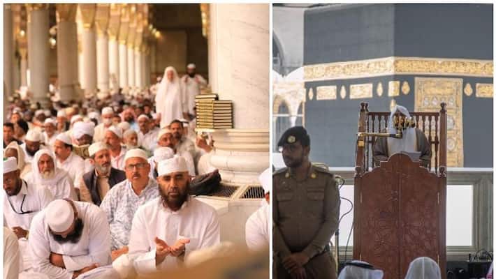 thousands of people gather in grand mosque makkah for friday prayers thousands of people gather in grand mosque makkah for friday prayers