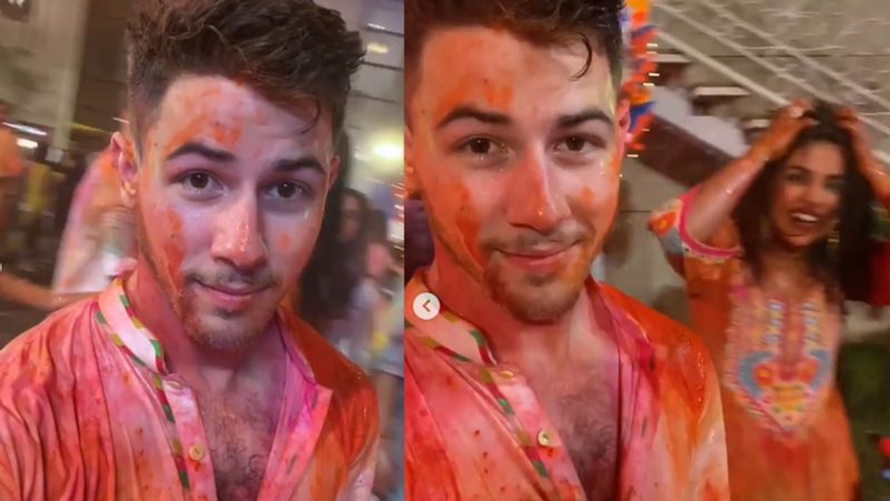 Holi 2020 Priyanka chopra And Nick Jonas Celebrated Holi At isha Ambani House See colorfull Pictures KPY