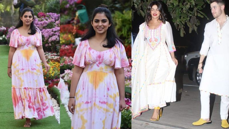 Holi 2020 Priyanka chopra And Nick Jonas Celebrated Holi At isha Ambani House See colorfull Pictures KPY