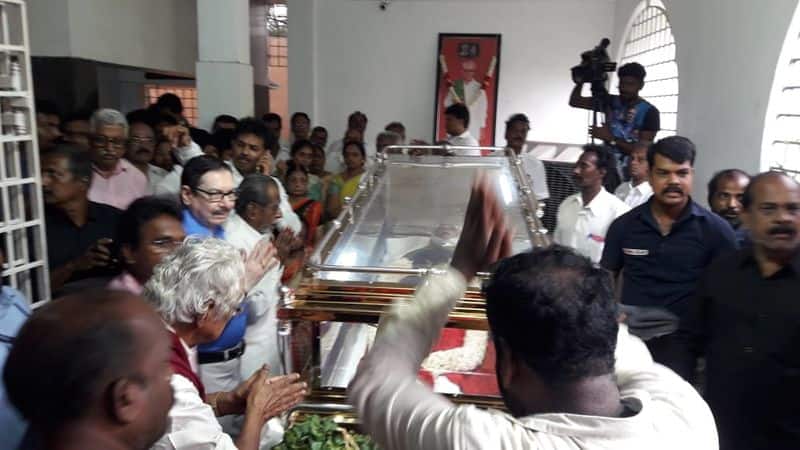 CM palanisamy released death condolence for DMK general sectretary Anbazhagan