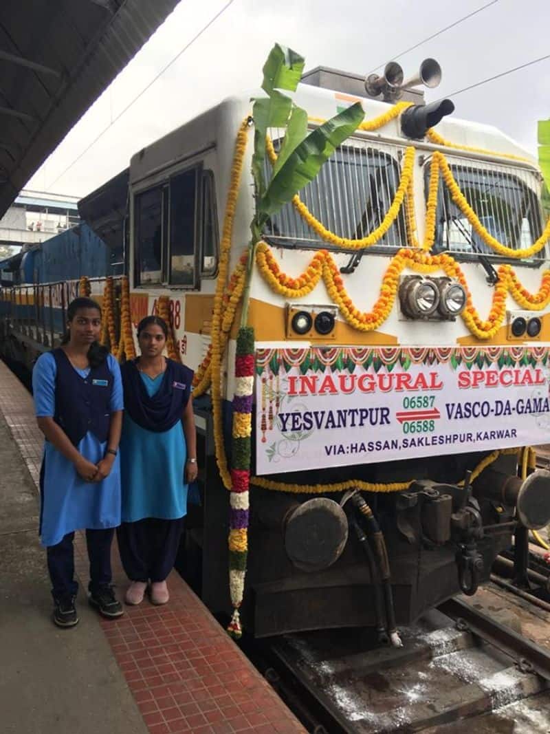 Women Loco Pilots Run Yeshwantpur Goa Train