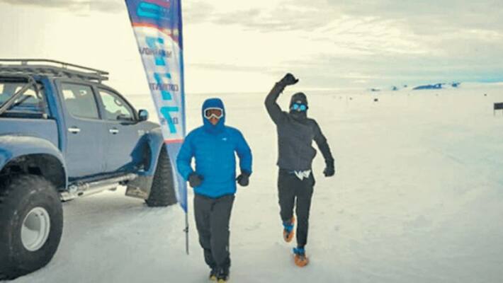Aditya Raj the first Indian to complete World marathon challenge Aditya Raj the first Indian to complete World marathon challenge