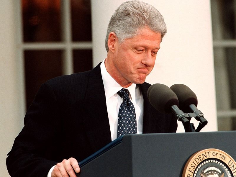 Bill Clinton claims Monica Lewinsky affair was to help anxieties
