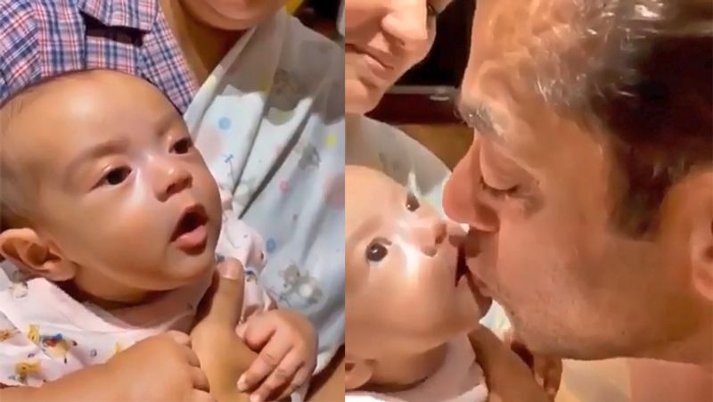 Salman Khan Play and Kiss his Niece Ayat Sharma KPG