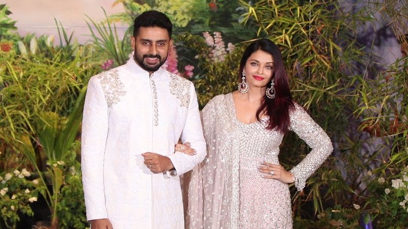 Aishwarya and Abhishek Bachchan were one of the many invitees, who graced the party. Abhishek-Aish twinned in their classy white ethnic outfits and looked perfect for the event.