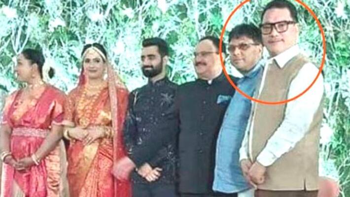 Absconded Bimal Gurung in JP Naddas son wedding Absconded Bimal Gurung in JP Naddas son wedding